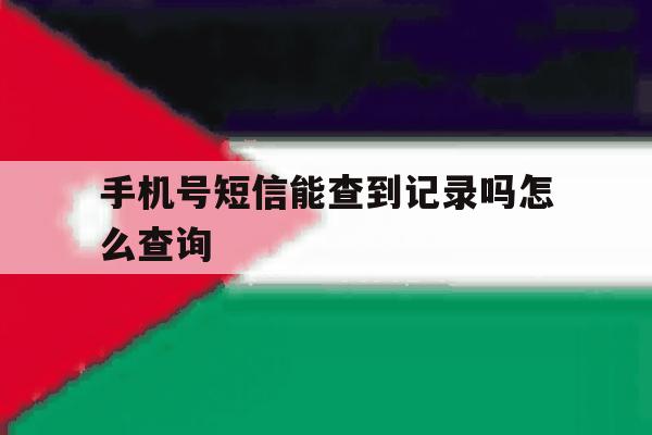 手机号短信能查到记录吗怎么查询 手机号短信能查到记录吗怎么查询