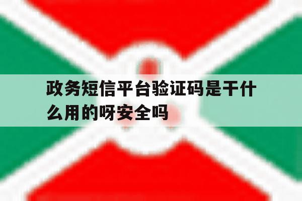 政务短信平台验证码是干什么用的呀安全吗 政务短信平台验证码是干什么用的呀安全吗