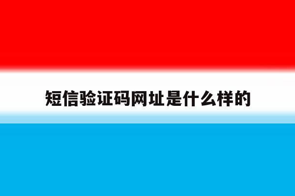 短信验证码网址是什么样的 短信验证码网址是什么样的