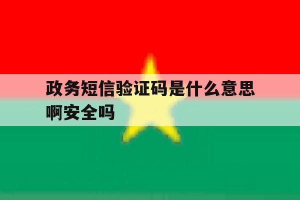 政务短信验证码是什么意思啊安全吗 政务短信验证码是什么意思啊安全吗