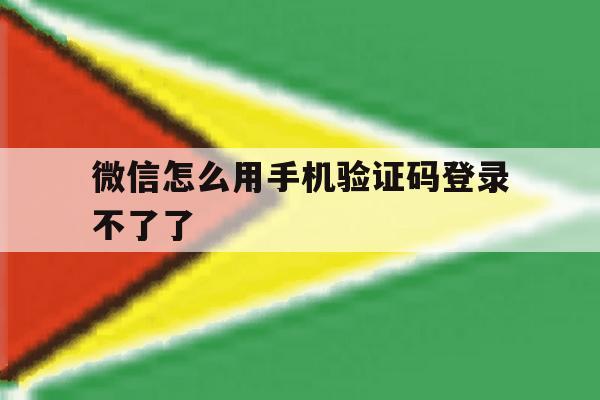 微信怎么用手机验证码登录不了了