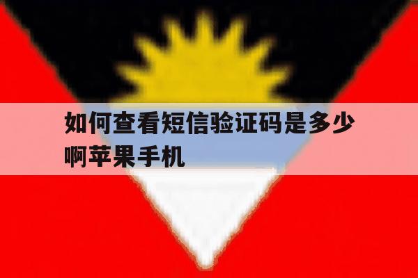 如何查看短信验证码是多少啊苹果手机 如何查看短信验证码是多少啊苹果手机