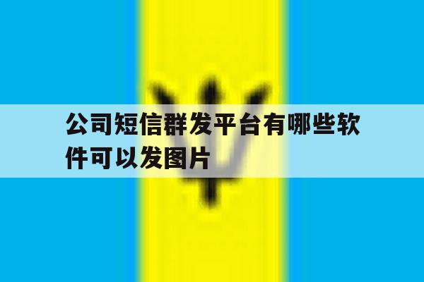 公司短信群发平台有哪些软件可以发图片 公司短信群发平台有哪些软件可以发图片