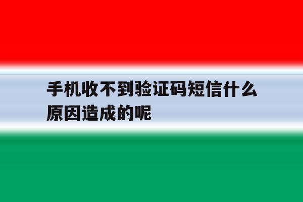 手机收不到验证码短信什么原因造成的呢 手机收不到验证码短信什么原因造成的呢