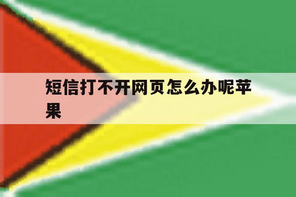 短信打不开网页怎么办呢苹果 短信打不开网页怎么办呢苹果