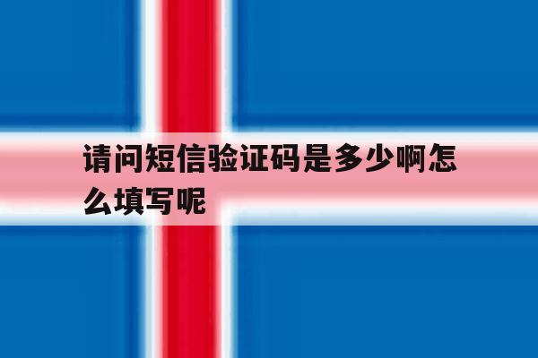 请问短信验证码是多少啊怎么填写呢 请问短信验证码是多少啊怎么填写呢