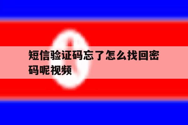 短信验证码忘了怎么找回密码呢视频 短信验证码忘了怎么找回密码呢视频