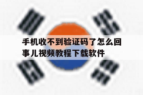 手机收不到验证码了怎么回事儿视频教程下载软件 手机收不到验证码了怎么回事儿视频教程下载软件