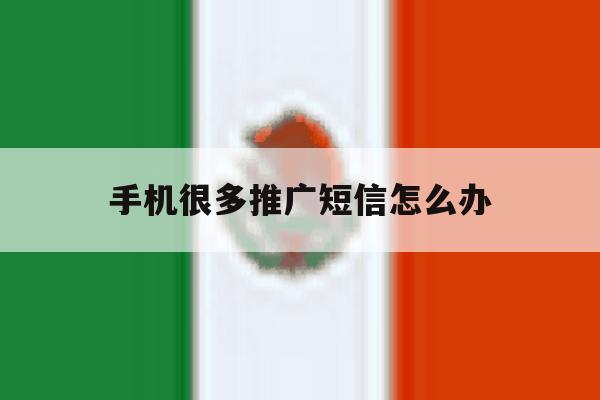 手机很多推广短信怎么办 手机很多推广短信怎么办