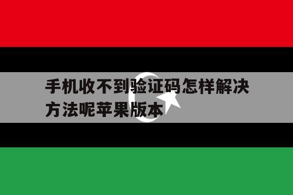 手机收不到验证码怎样解决方法呢苹果版本 手机收不到验证码怎样解决方法呢苹果版本