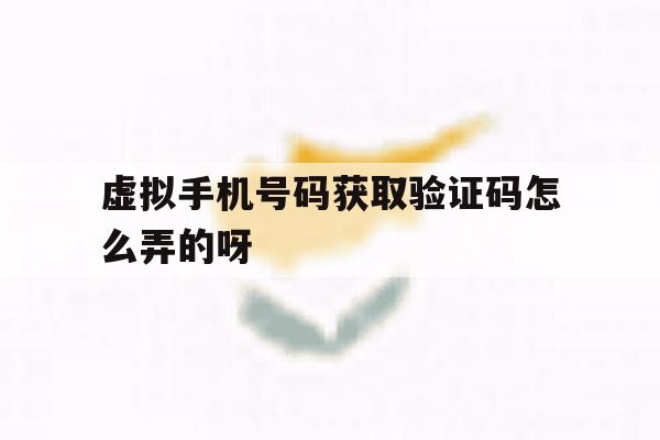 虚拟手机号码获取验证码怎么弄的呀 虚拟手机号码获取验证码怎么弄的呀