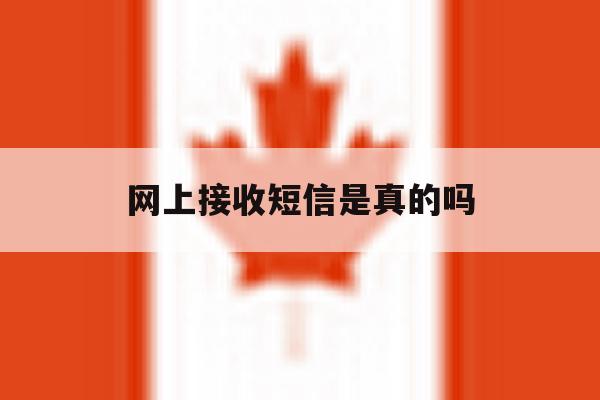 网上接收短信是真的吗 网上接收短信是真的吗