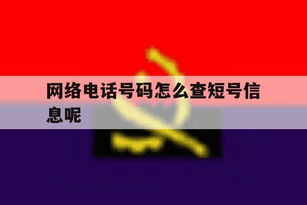 网络电话号码怎么查短号信息呢 网络电话号码怎么查短号信息呢