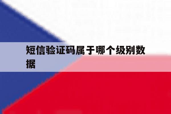 短信验证码属于哪个级别数据 短信验证码属于哪个级别数据