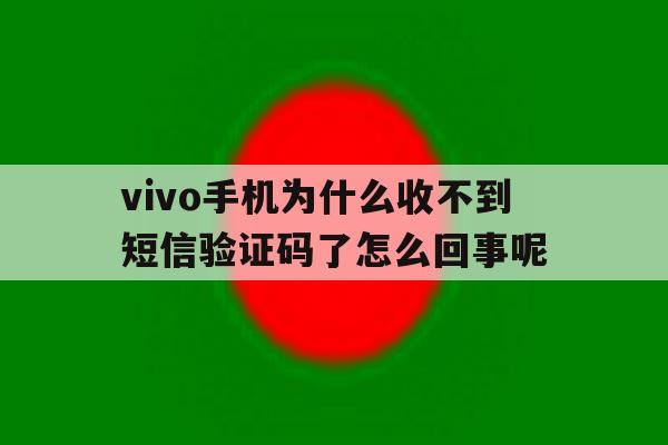 vivo手机为什么收不到短信验证码了怎么回事呢 vivo手机为什么收不到短信验证码了怎么回事呢