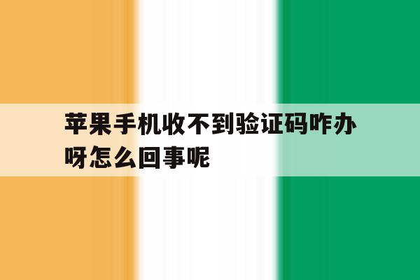 苹果手机收不到验证码咋办呀怎么回事呢 苹果手机收不到验证码咋办呀怎么回事呢