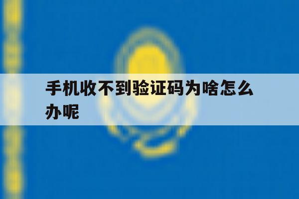 手机收不到验证码为啥怎么办呢 手机收不到验证码为啥怎么办呢