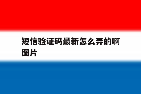 短信验证码最新怎么弄的啊图片 短信验证码最新怎么弄的啊图片