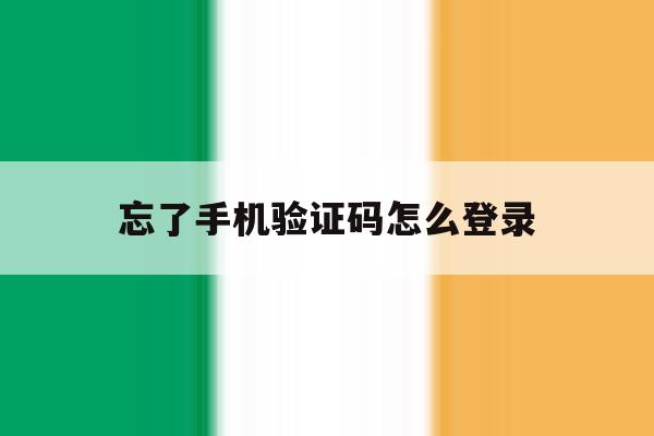 忘了手机验证码怎么登录 忘了手机验证码怎么登录