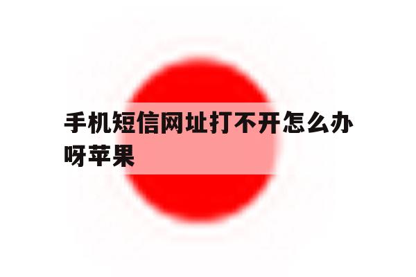 手机短信网址打不开怎么办呀苹果 手机短信网址打不开怎么办呀苹果
