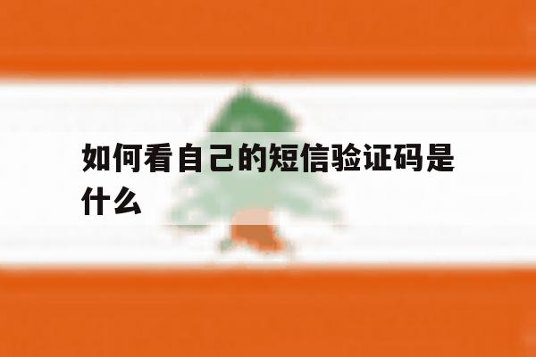 如何看自己的短信验证码是什么 如何看自己的短信验证码是什么