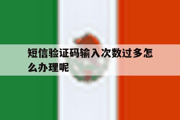 短信验证码输入次数过多怎么办理呢 短信验证码输入次数过多怎么办理呢