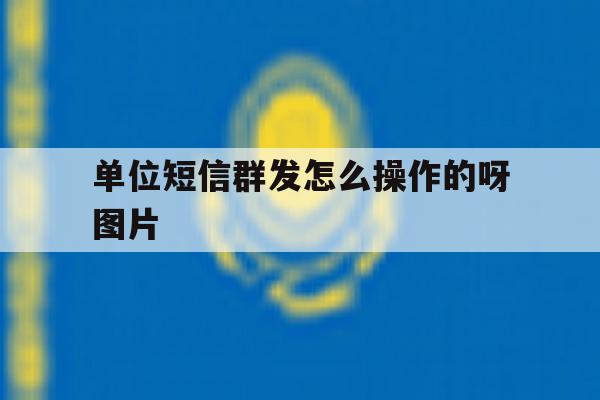 单位短信群发怎么操作的呀图片 单位短信群发怎么操作的呀图片