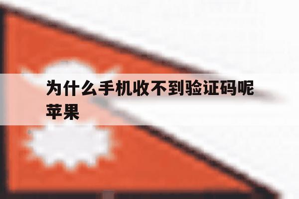 为什么手机收不到验证码呢苹果 为什么手机收不到验证码呢苹果