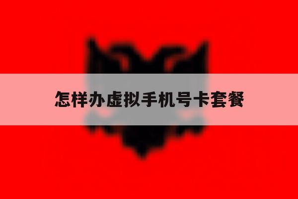 怎样办虚拟手机号卡套餐 怎样办虚拟手机号卡套餐