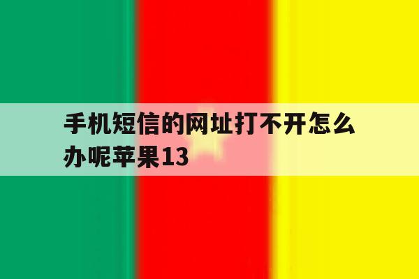 手机短信的网址打不开怎么办呢苹果13 手机短信的网址打不开怎么办呢苹果13