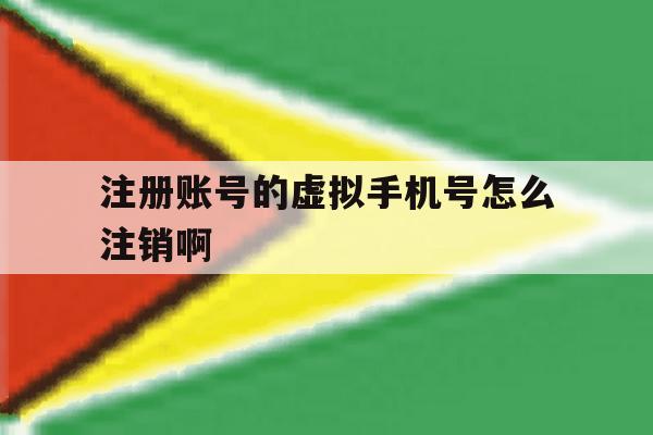 注册账号的虚拟手机号怎么注销啊