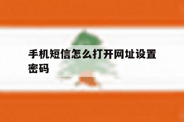 手机短信怎么打开网址设置密码 手机短信怎么打开网址设置密码